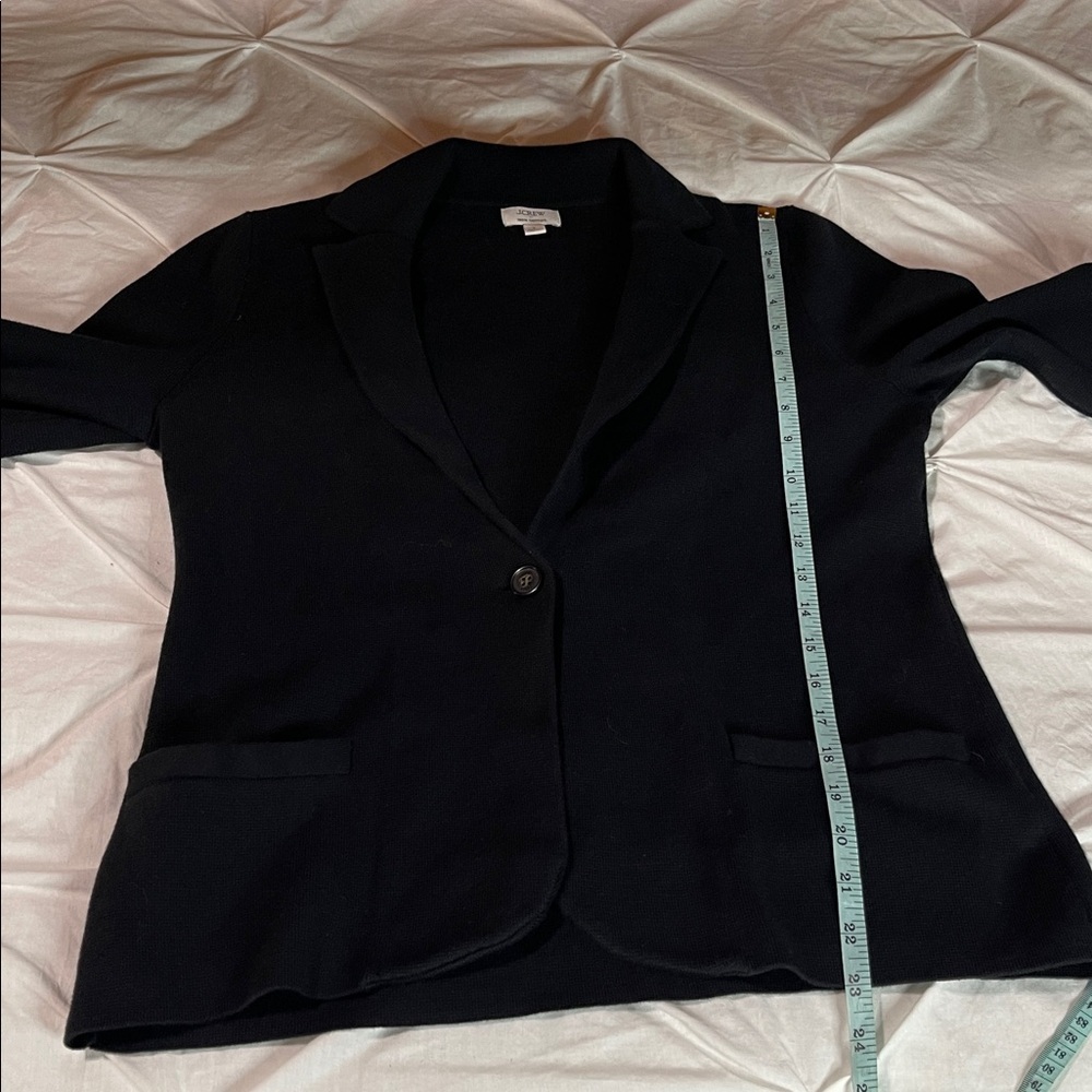 JCrew Factory Black Schoolboy Sweater Blazer - Picture 11 of 11